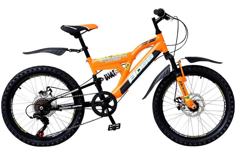 Boss Stealth Junior Mountain Bike - Orange - 20" Wheel Boss Stealth Junior Mountain Bike - Orange - 20" Wheel