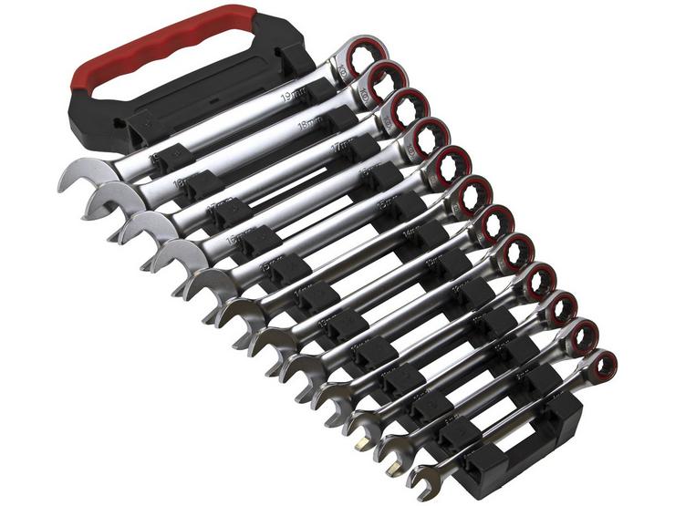 Sealey 12pc Ratchet Combination Spanner Set