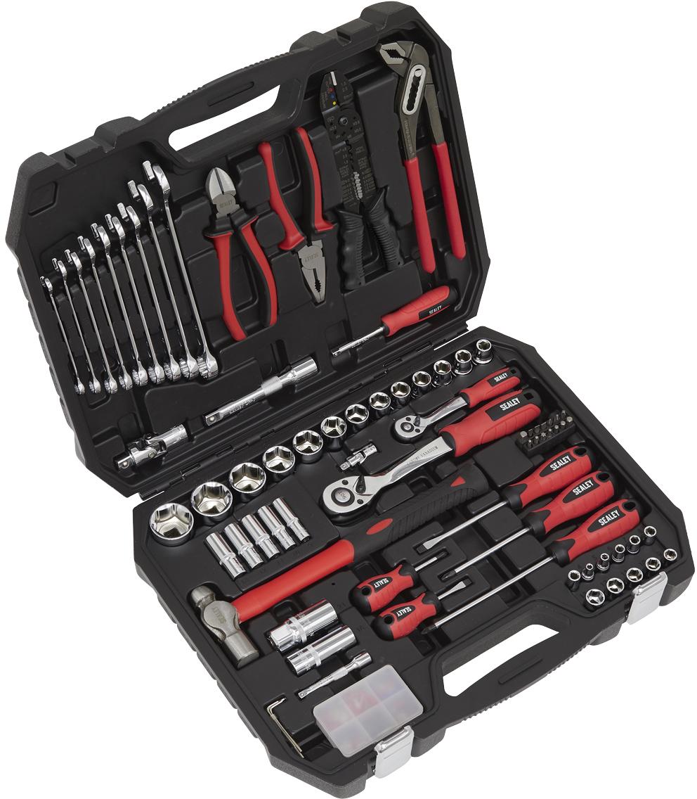 Hi-Spec Tools 67Pc Metric Auto Mechanic Tool Set, Motorcycle & Car Tool  Kit, Auto Repair Tool Set with Pliers, Screwdriver Set, Socket Kit & Tool  Box