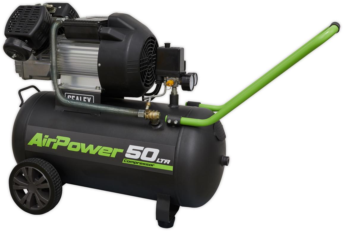 Sealey Compressor 50L V-Twin Direct Drive 3Hp