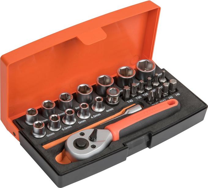 Bahco 25pc 1/4 Socket Set