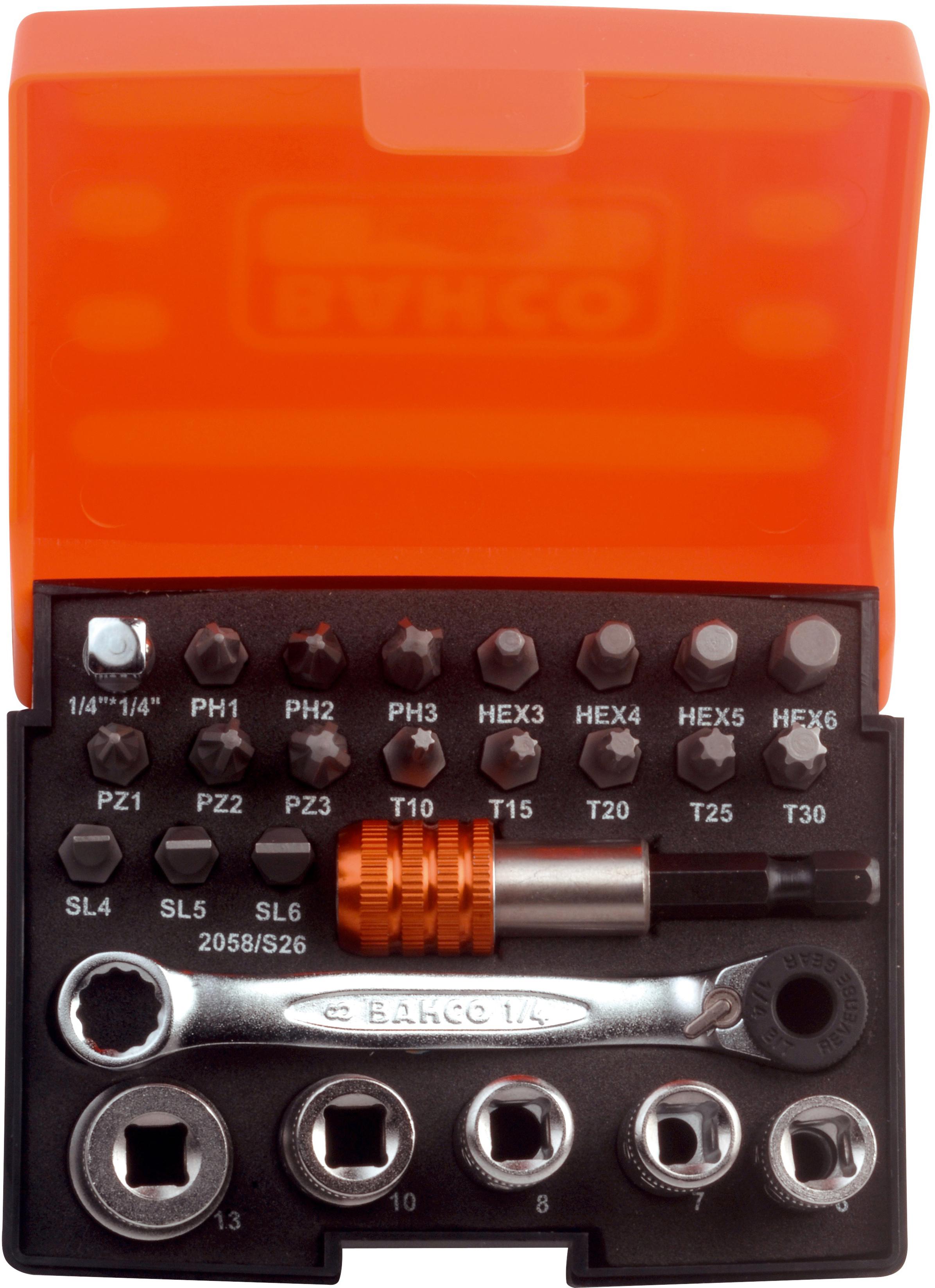Bahco 1/4" Standard Bit & Socket Set