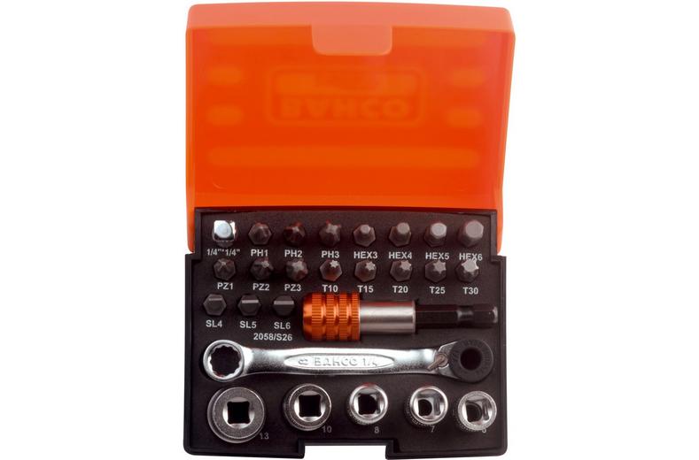 Bahco 1/4" Standard Bit & Socket Set Bahco 1/4" Standard Bit & Socket Set