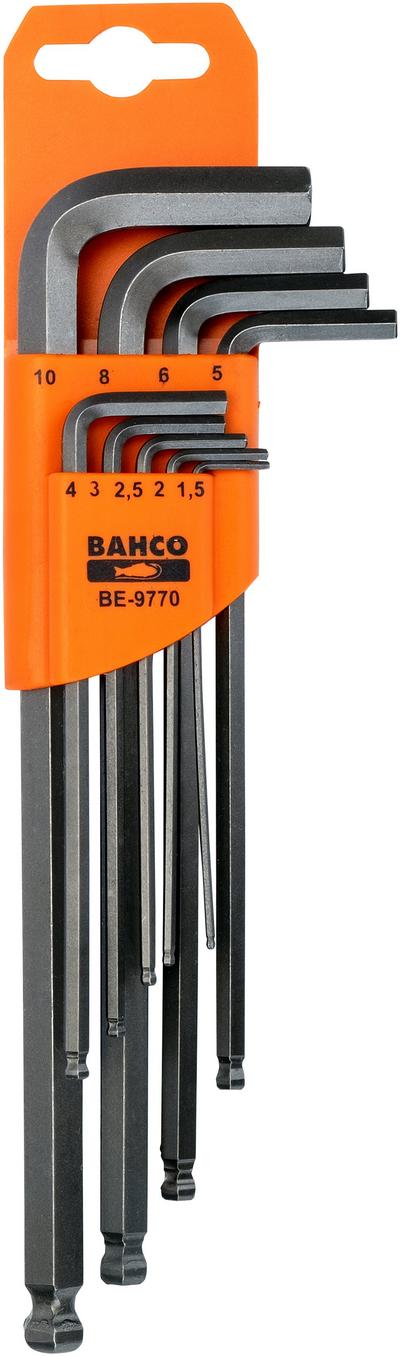 Bahco Metric Long Ball End Hex-L Key Set - 9pc Bahco Metric Long Ball End Hex-L Key Set - 9pc