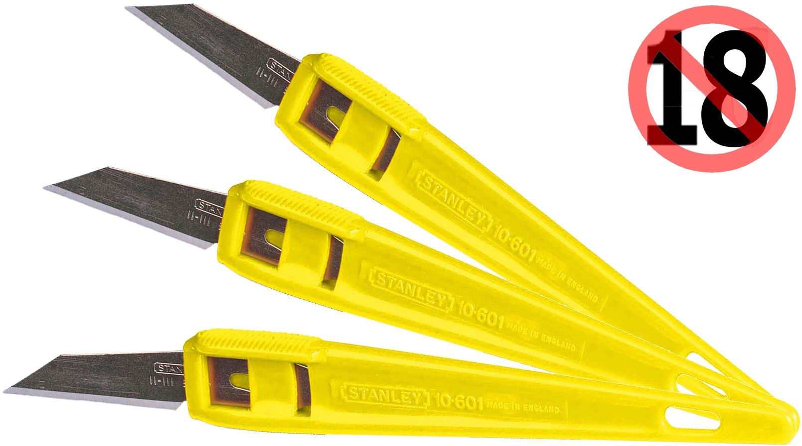 Stanley 140Mm Disposable Knife Set Of 3