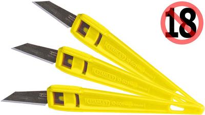 Stanley 140mm Disposable Knife set of 3 Stanley 140mm Disposable Knife set of 3