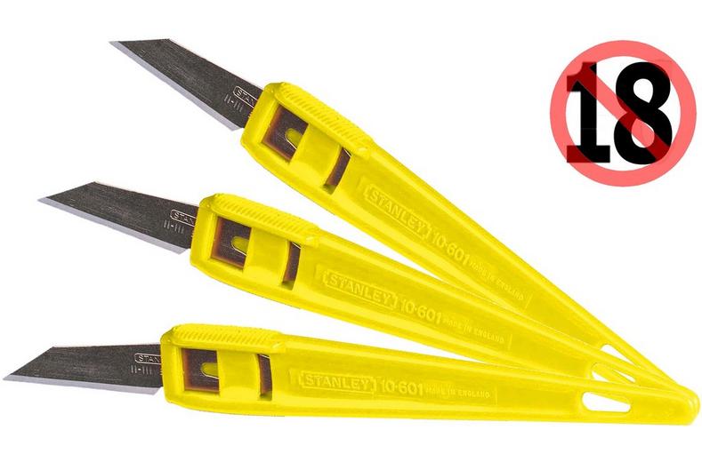 Stanley 140mm Disposable Knife set of 3 Stanley 140mm Disposable Knife set of 3
