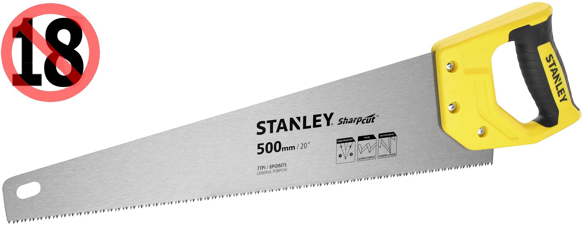 Stanley Gen 2 Sharpcut 20 Inch/500Mm 7Tpi Saw