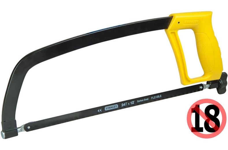 Stanley 300mm Heavy Duty Hacksaw 24PTI Stanley 300mm Heavy Duty Hacksaw 24PTI