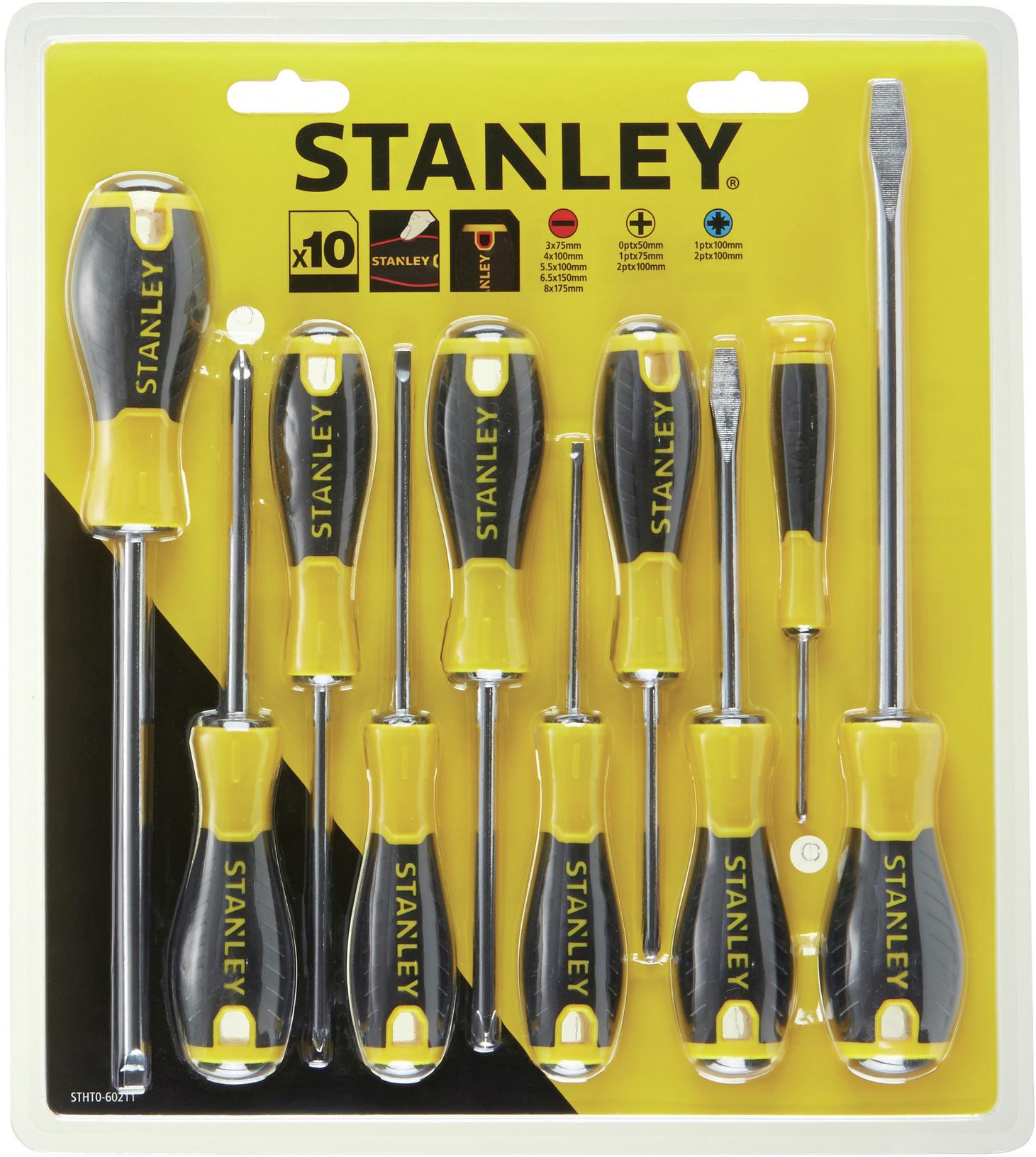 Stanley Essential 10 Piece Screwdriver Set