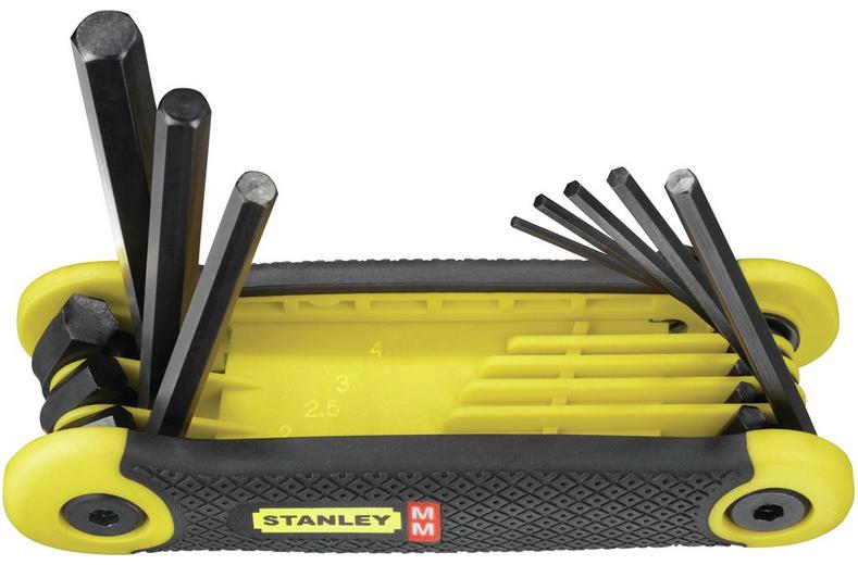 Stanley 8 Piece Folding Hex Key Set Stanley 8 Piece Folding Hex Key Set