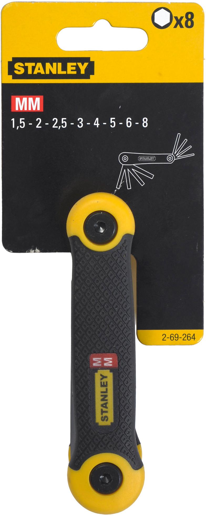 Stanley 8 Piece Folding Hex Key Set
