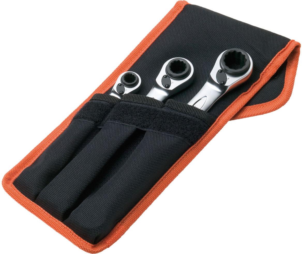 Bahco 3pc Ratchet Spanner Set S4RM/3T