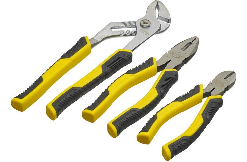 Stanley 3pc Control Grip Plier Set Stanley 3pc Control Grip Plier Set