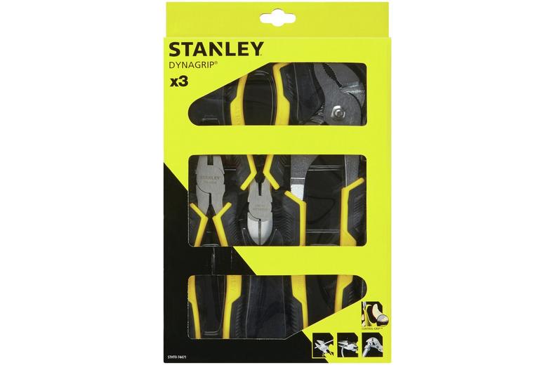 Stanley 3pc Control Grip Plier Set Stanley 3pc Control Grip Plier Set