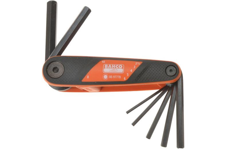 Bahco Metric Hex Folding L-Key Set with Two Component Handle 2.5mm - 10mm 7 Pieces Bahco Metric Hex Folding L-Key Set with Two Component Handle 2.5mm - 10mm 7 Pieces