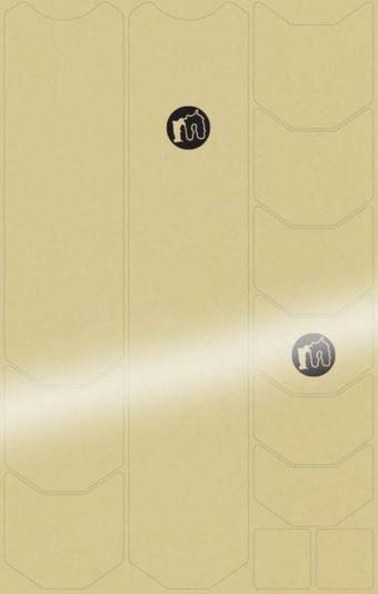 Mucky Nutz Frame Skinz Clear, Black Gloss