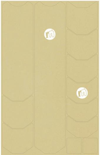 Mucky Nutz Frame Skinz Clear, White Matt