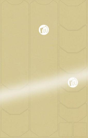 Mucky Nutz Frame Skinz Clear, White Gloss