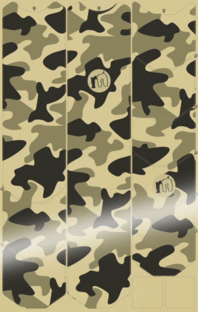 Mucky Nutz Frame Skinz Camo, White Gloss