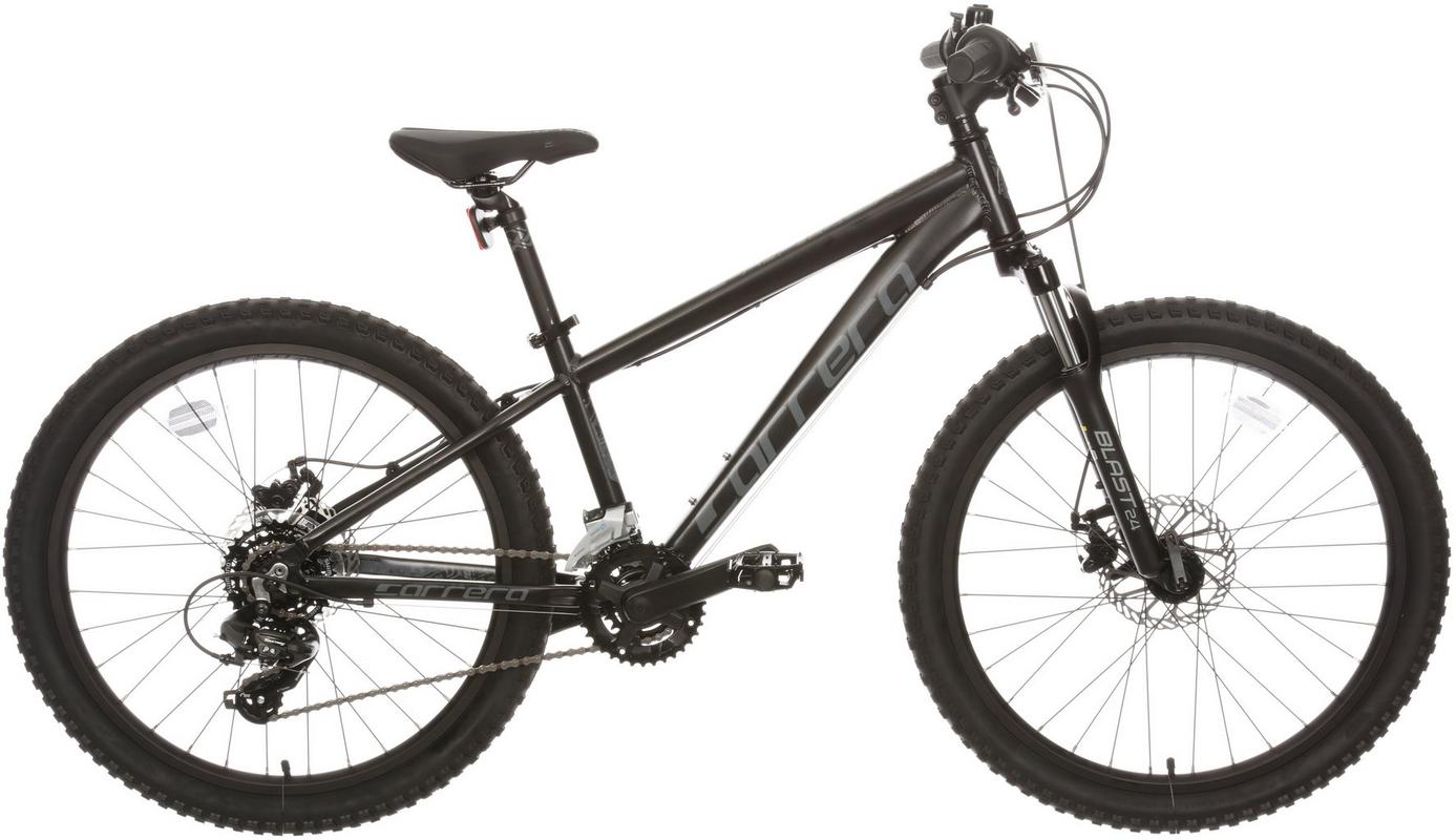 Halfords Carrera Blast Junior Mountain Bike - Black - 24 Inch Wheel | Extra 8% off for BC Members