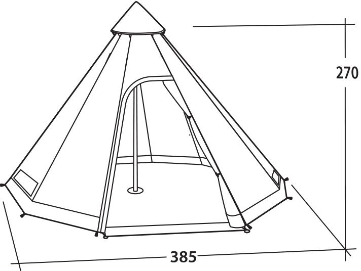 Easy Camp Rands Tipi - 8 Person Tent