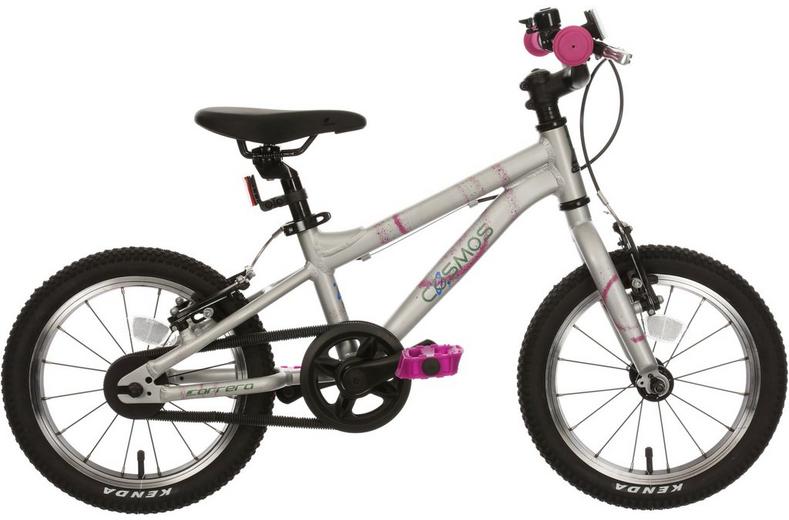 Carrera Cosmos Kids Bike - 14" Wheel - Silver Carrera Cosmos Kids Bike - 14" Wheel - Silver