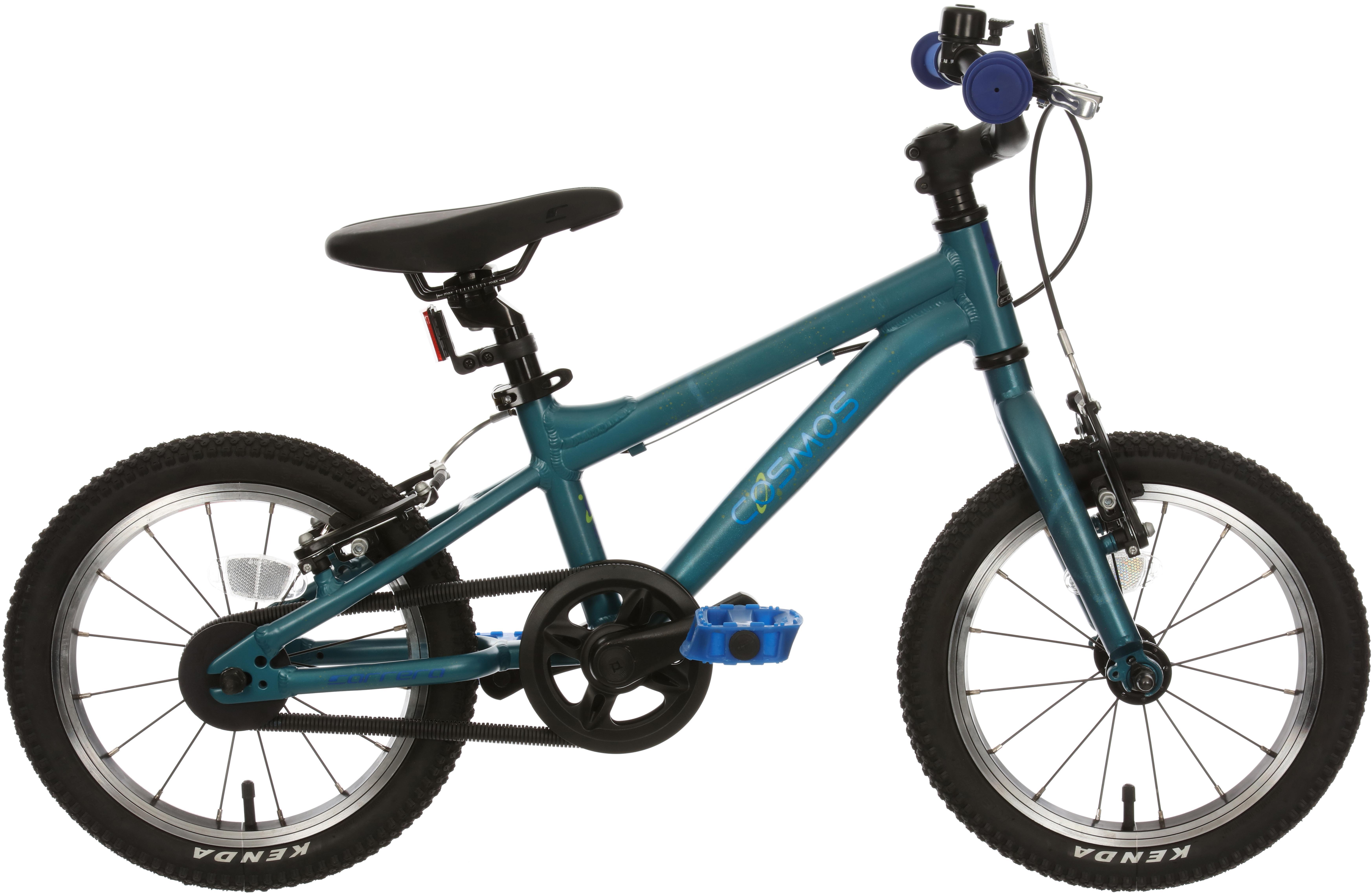 Carrera Cosmos Kids Bike - 14 Inch Wheel - Blue