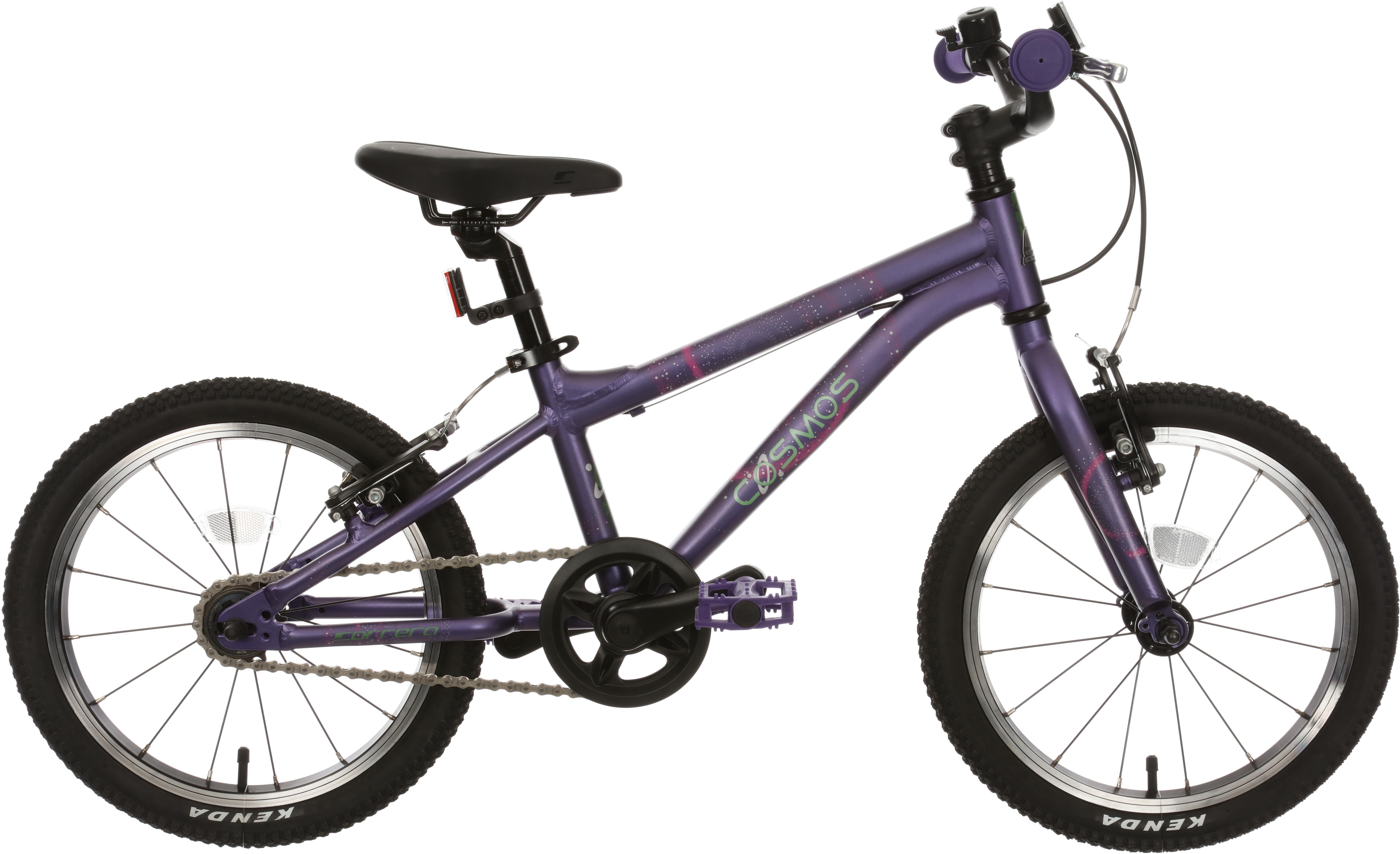 Carrera Cosmos Kids Bike - 16 Inch Wheel - Purple