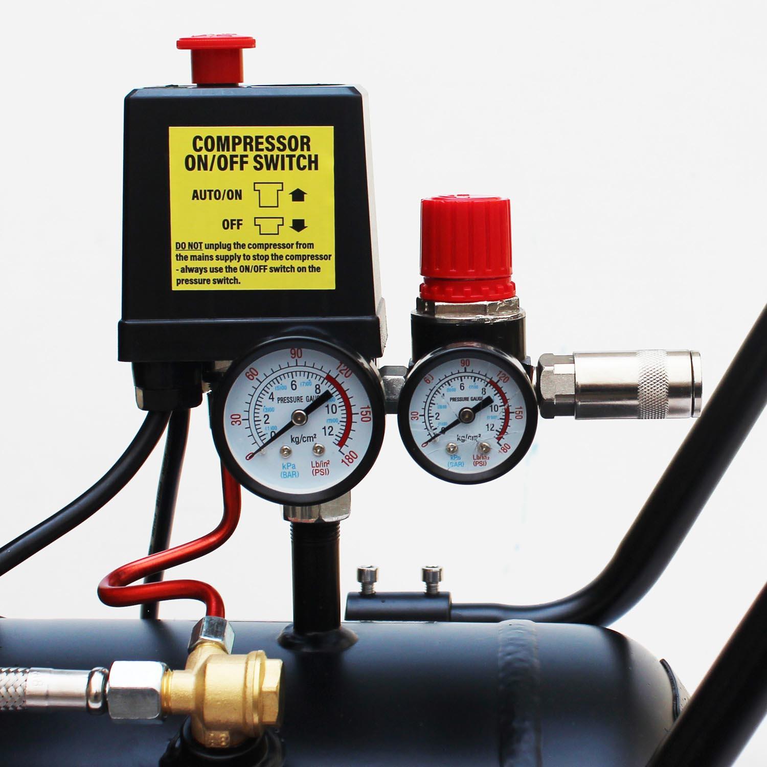 SIP DD 2hp 24 Litre Low Noise Oil-Free Compressor
