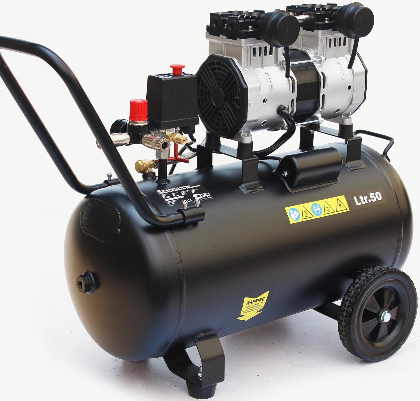 SIP DD 2hp 50 Litre Low Noise Oil-Free Compressor