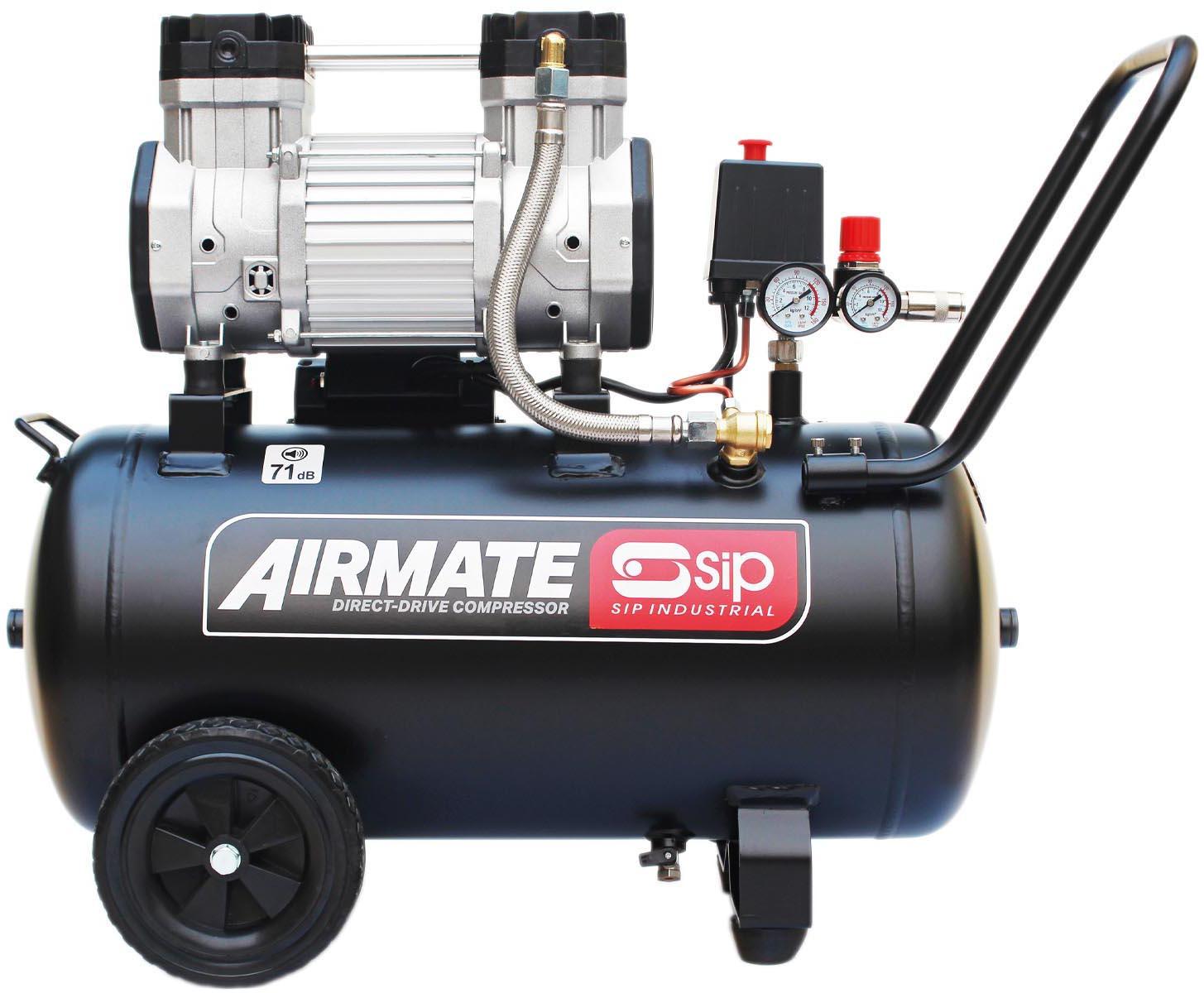 SIP DD 3hp 50 Litre Low Noise Oil-Free Compressor