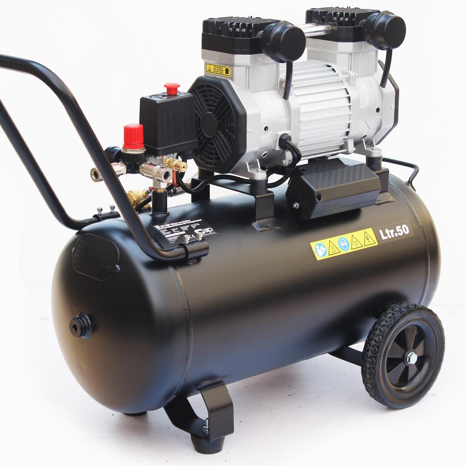SIP DD 3hp 50 Litre Low Noise Oil-Free Compressor