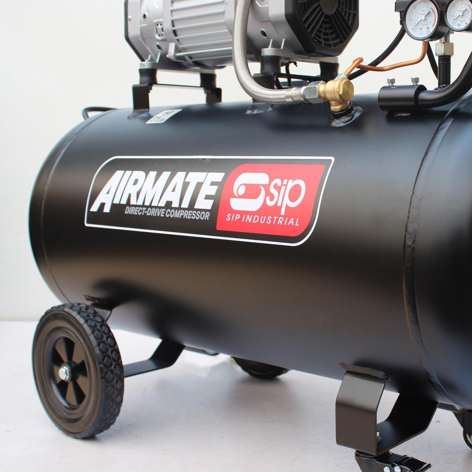 SIP DD 3hp 100 Litre Low Noise Oil-Free Compressor