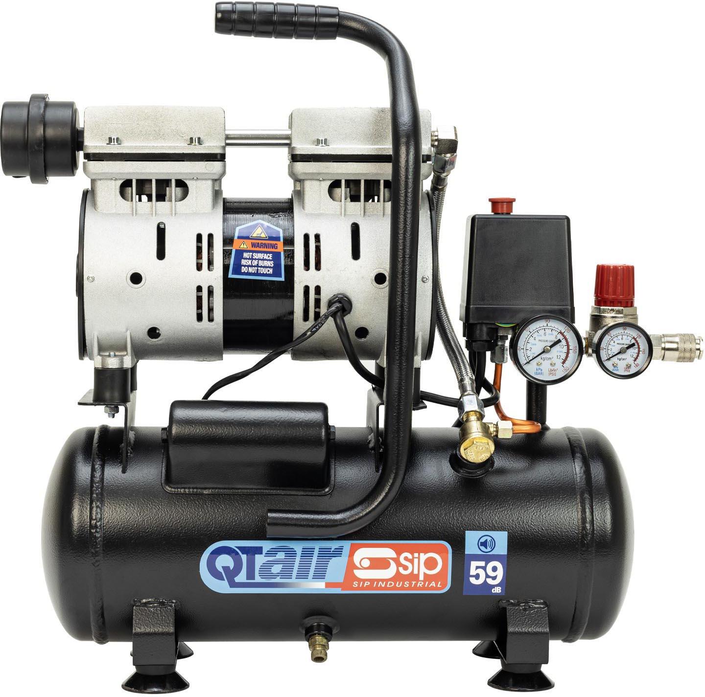 SIP QT AIR DD 6L Ultra Low Noise Oil-Free Compressor