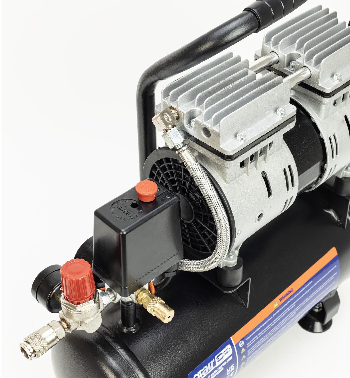 SIP QT AIR DD 6L Ultra Low Noise Oil-Free Compressor
