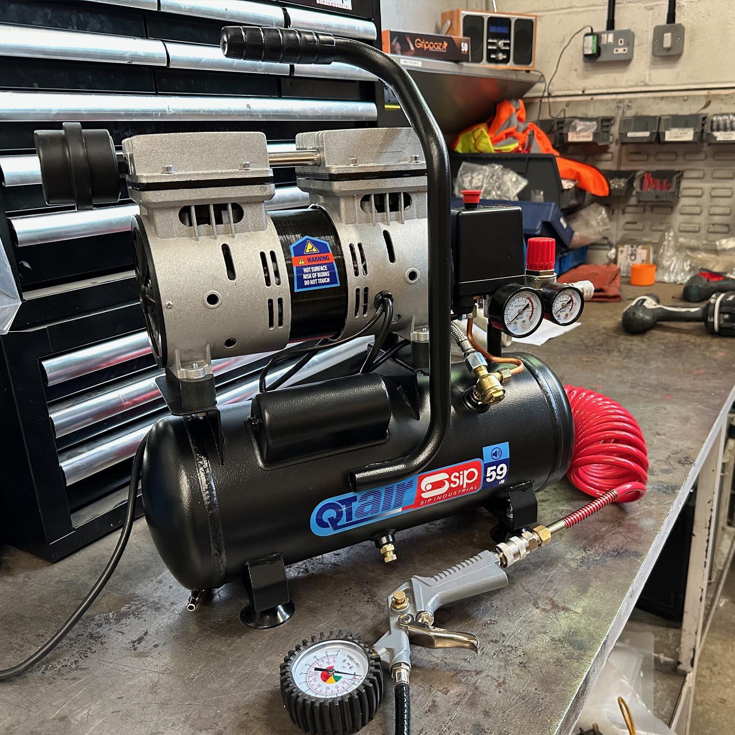SIP QT AIR DD 6L Ultra Low Noise Oil-Free Compressor