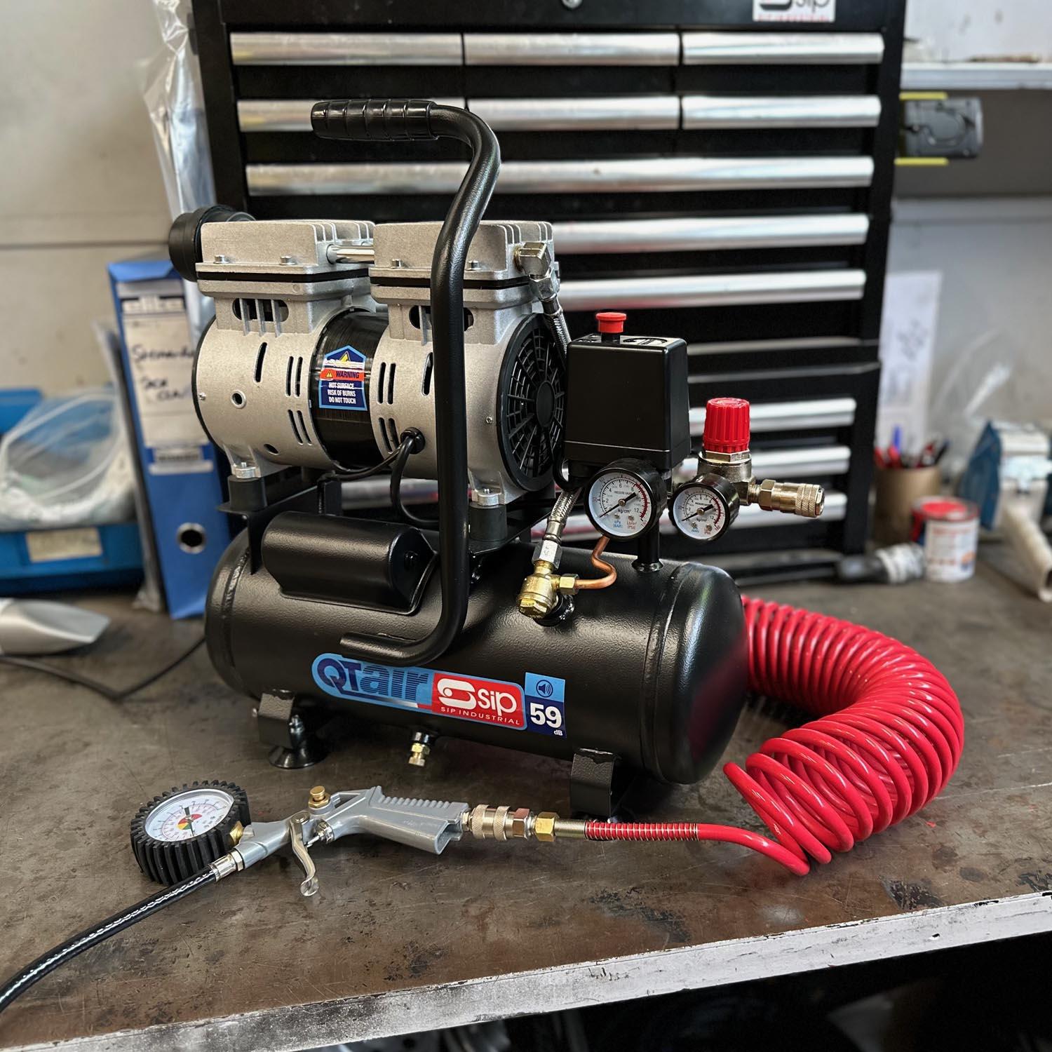 SIP QT AIR DD 6L Ultra Low Noise Oil-Free Compressor
