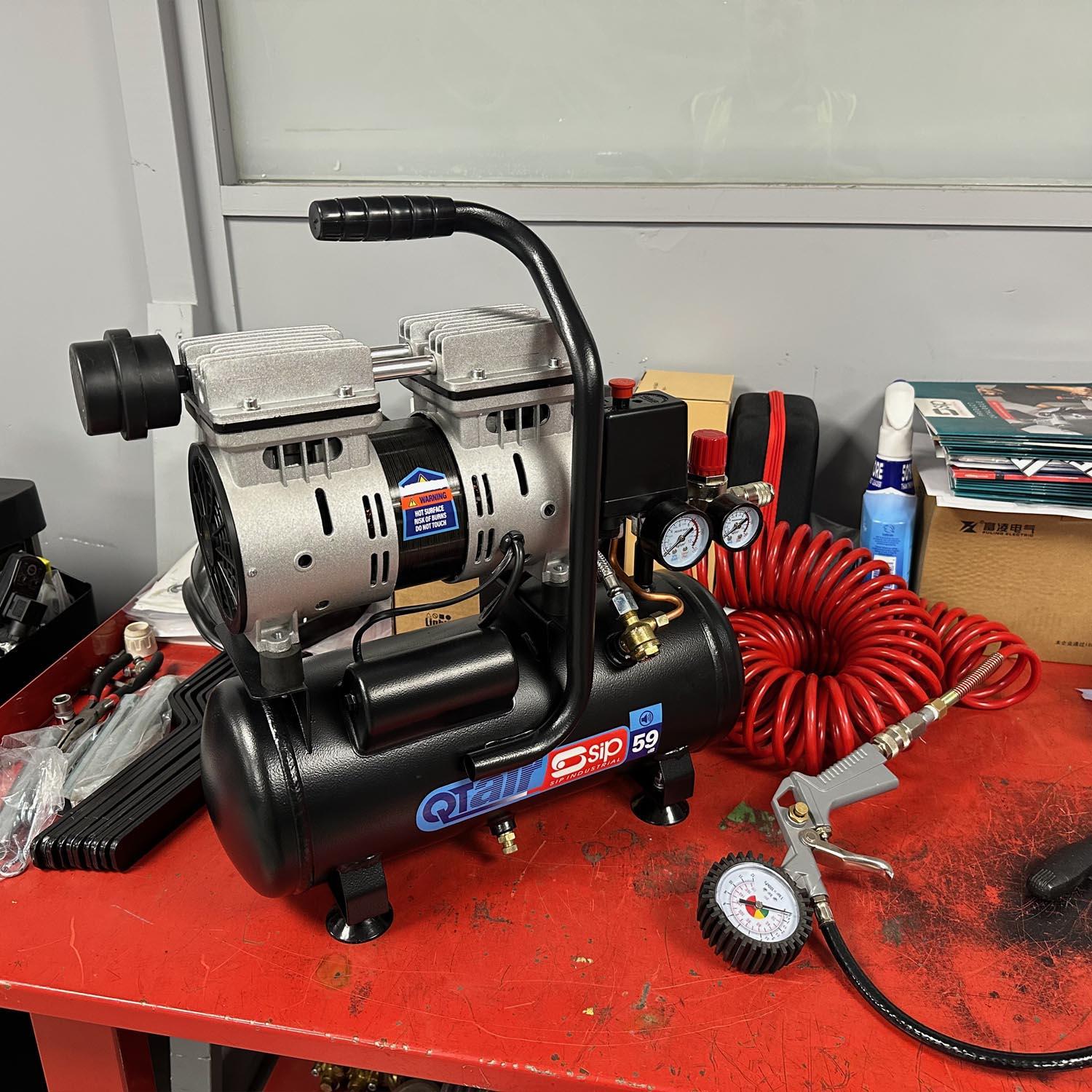 SIP QT AIR DD 6L Ultra Low Noise Oil-Free Compressor