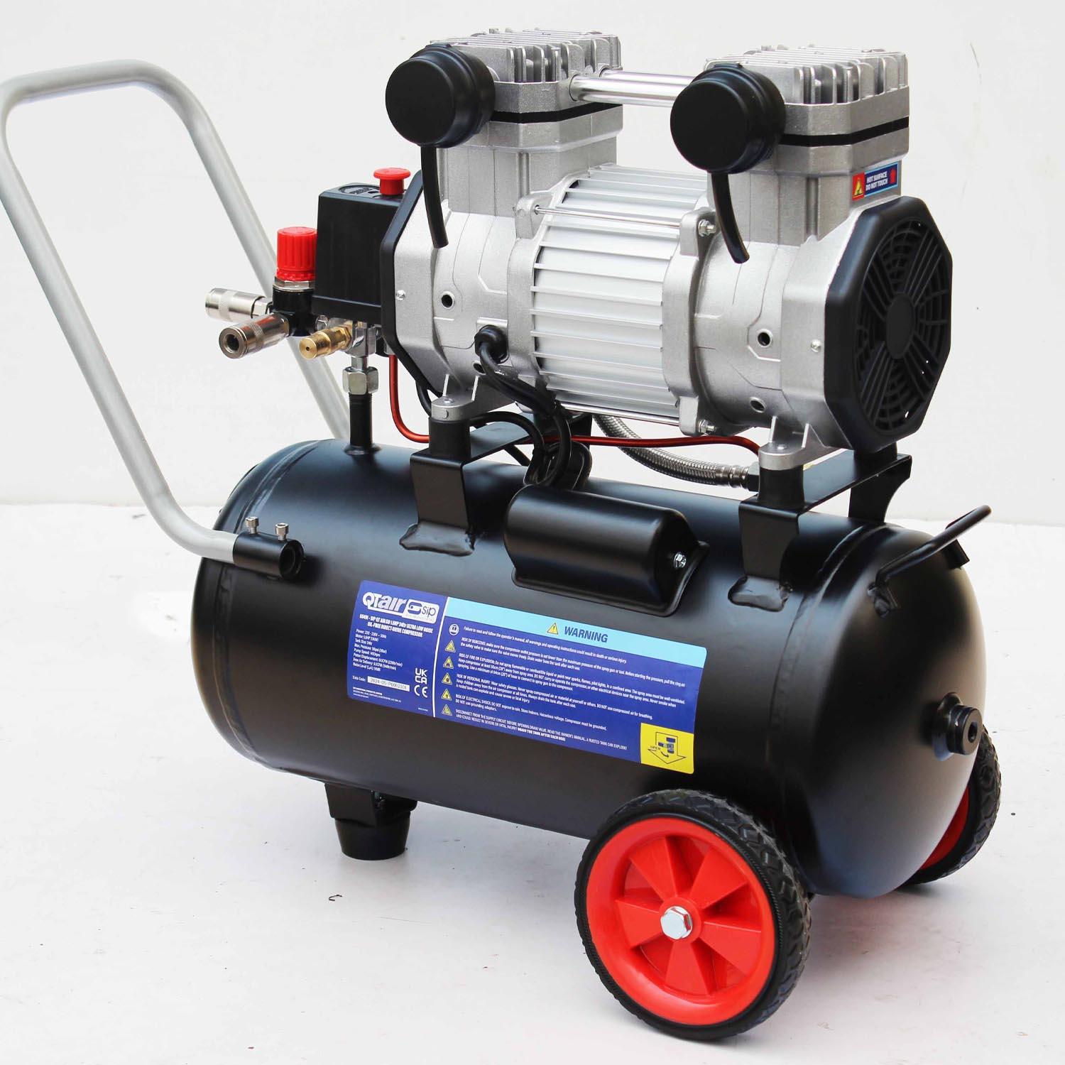 SIP QT AIR DD 1.5hp 24 Litre Ultra Low Noise Oil-Free Compressor