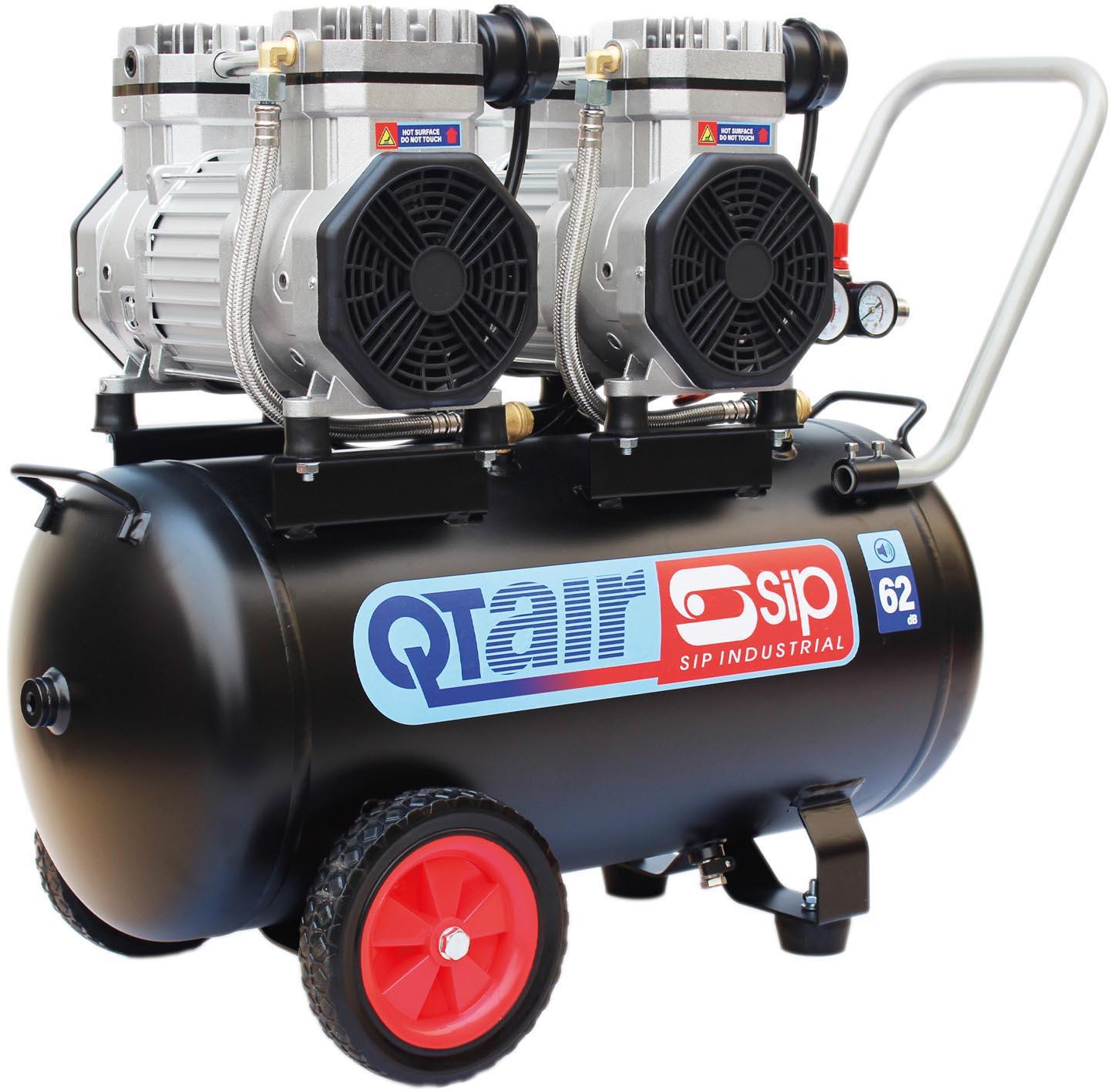 SIP QT AIR DD 3hp 50 Litre Ultra Low Noise Oil-Free Compressor