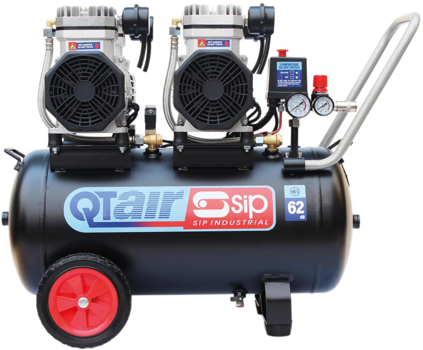 SIP QT AIR DD 3hp 50 Litre Ultra Low Noise Oil-Free Compressor