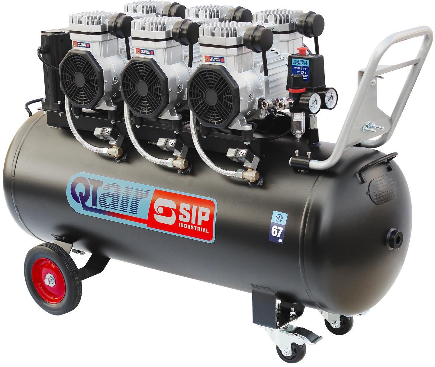 SIP QT AIR DD4.5hp 150 Litre Ultra Low Noise Oil-Free Compressor