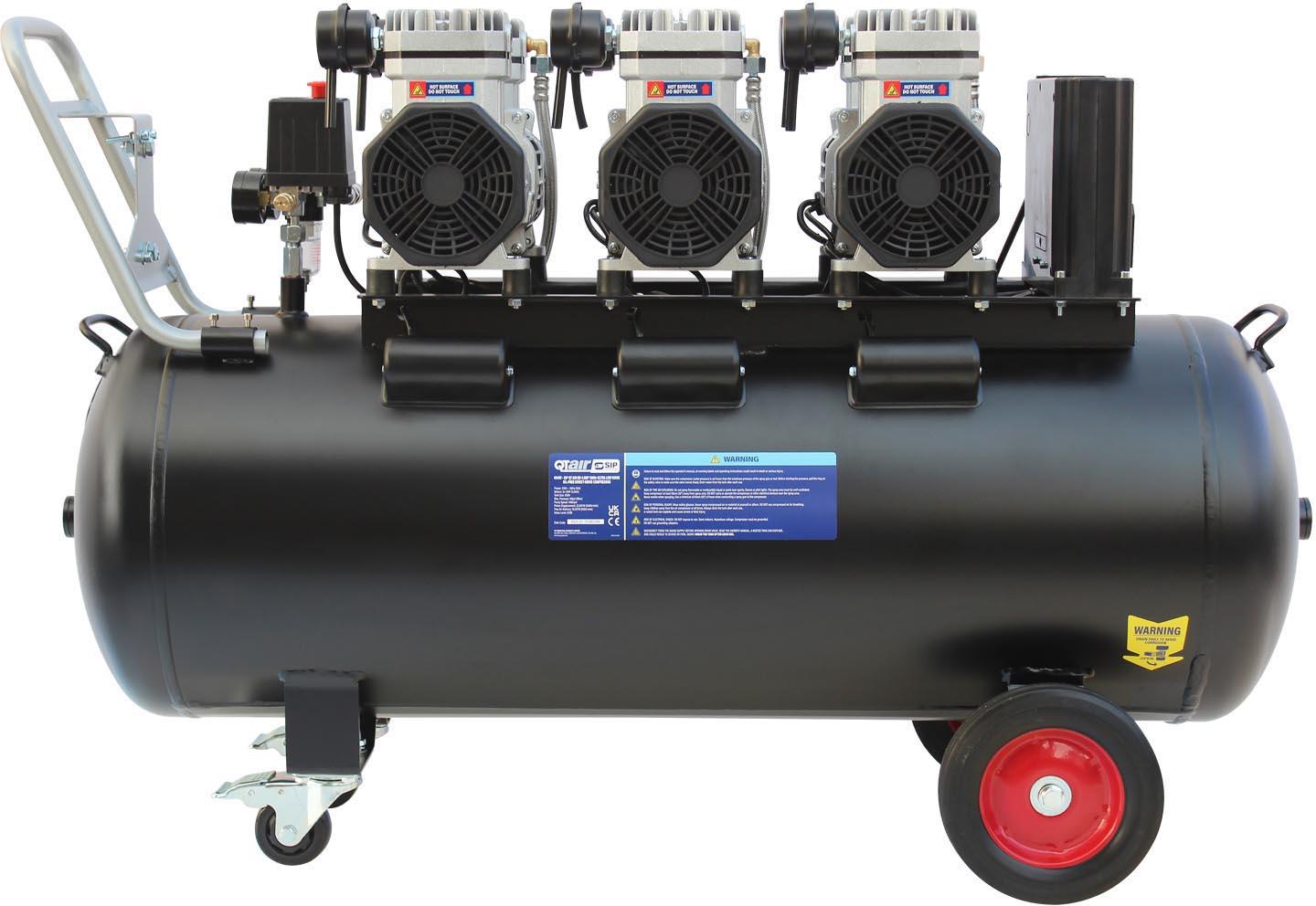 SIP QT AIR DD4.5hp 150 Litre Ultra Low Noise Oil-Free Compressor