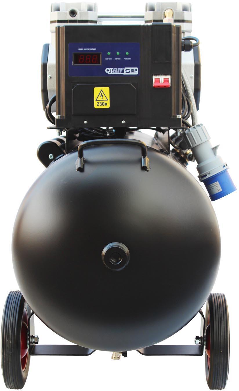 SIP QT AIR DD4.5hp 150 Litre Ultra Low Noise Oil-Free Compressor