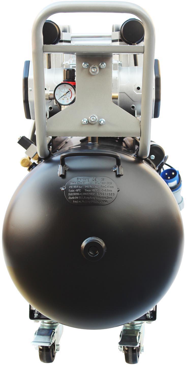 SIP QT AIR DD4.5hp 150 Litre Ultra Low Noise Oil-Free Compressor