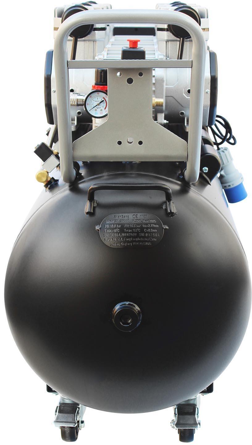 SIP QT AIR DD 4.5hp 200 Litre Ultra Low Noise Oil-Free Compressor