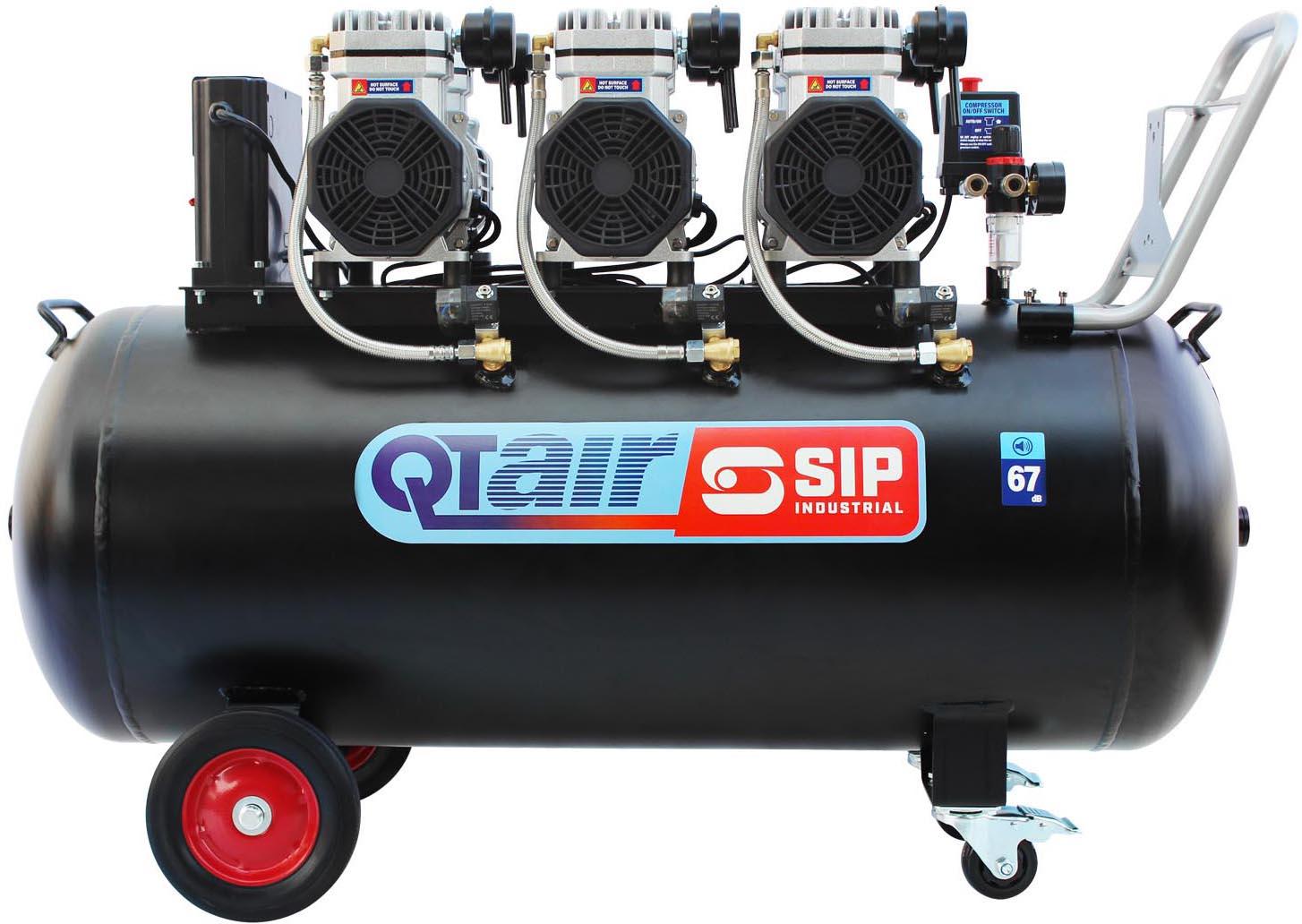 SIP QT AIR DD 4.5hp 200 Litre Ultra Low Noise Oil-Free Compressor