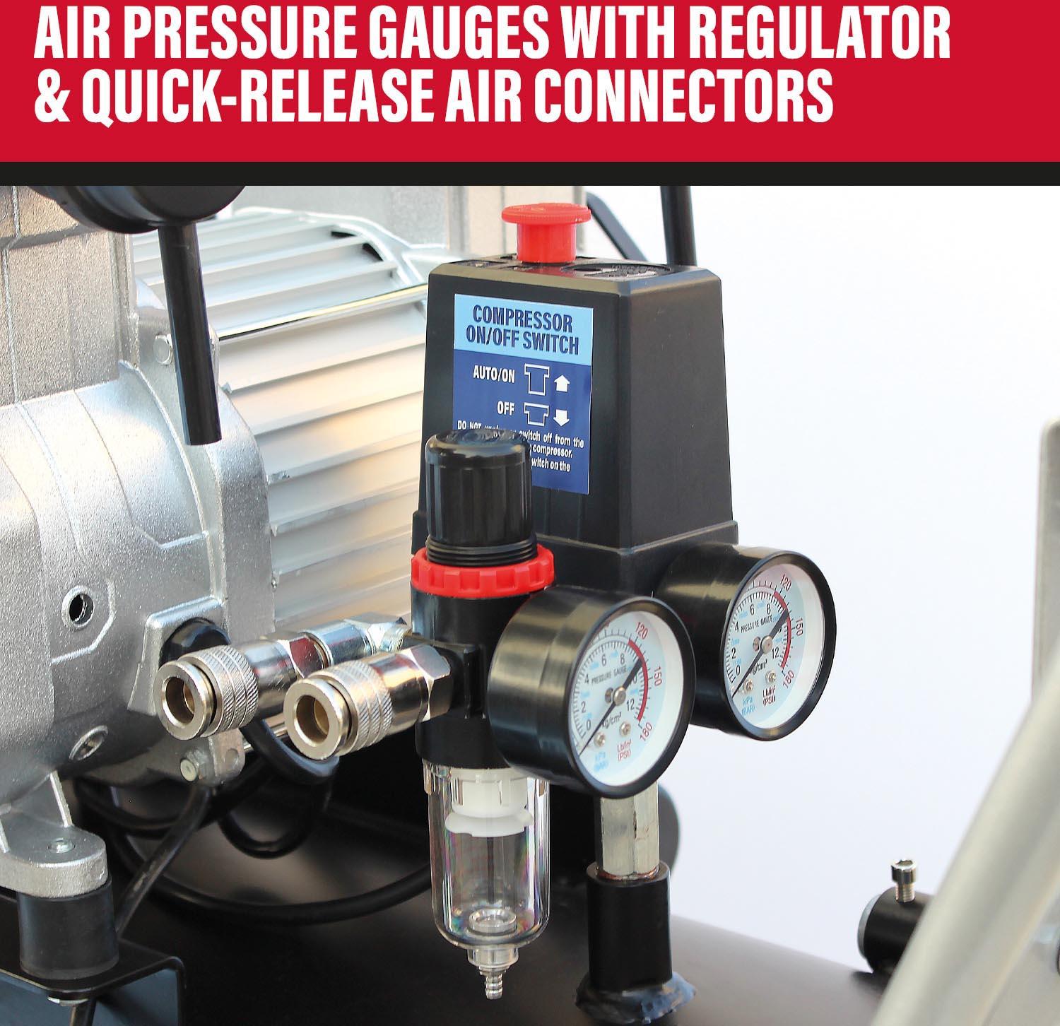 SIP QT AIR DD 4.5hp 200 Litre Ultra Low Noise Oil-Free Compressor
