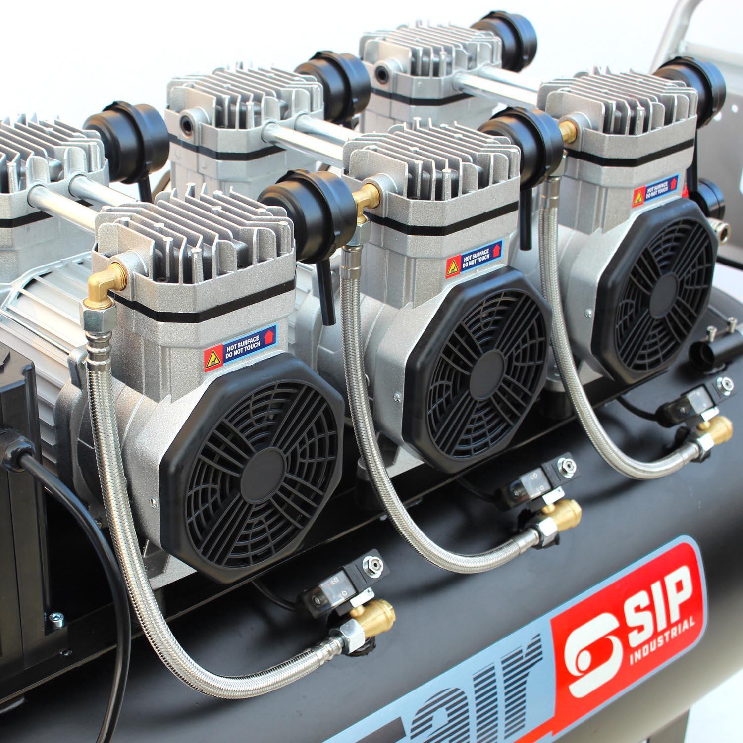SIP QT AIR DD 4.5hp 200 Litre Ultra Low Noise Oil-Free Compressor